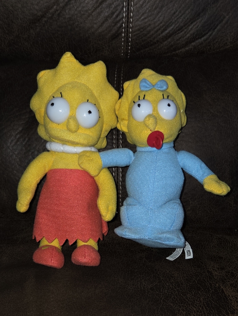 VINTAGE 2015 The Simpsons LISA & MAGGIE Plush Stuffed The Toy Factory